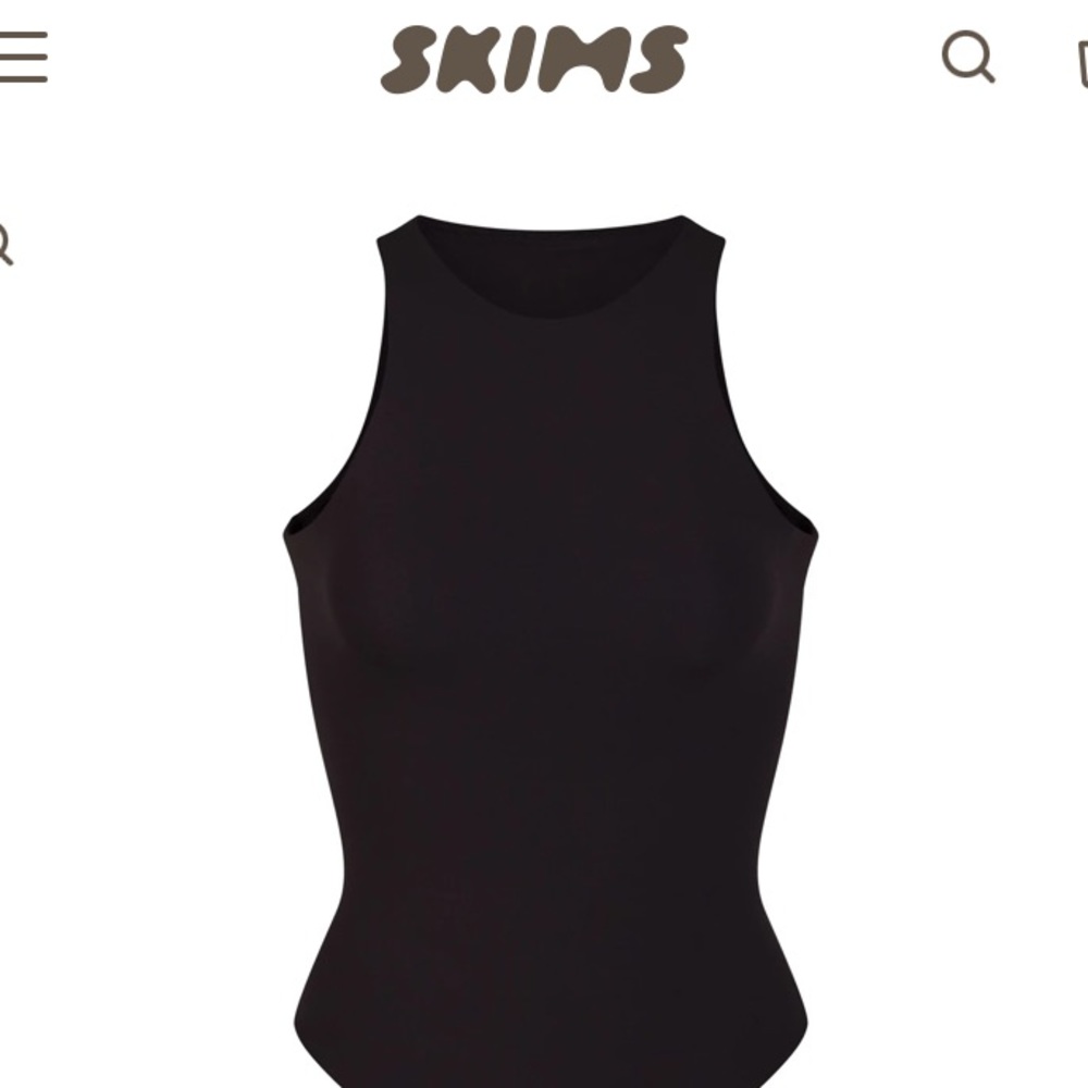 Black skims bodysuit size xs
